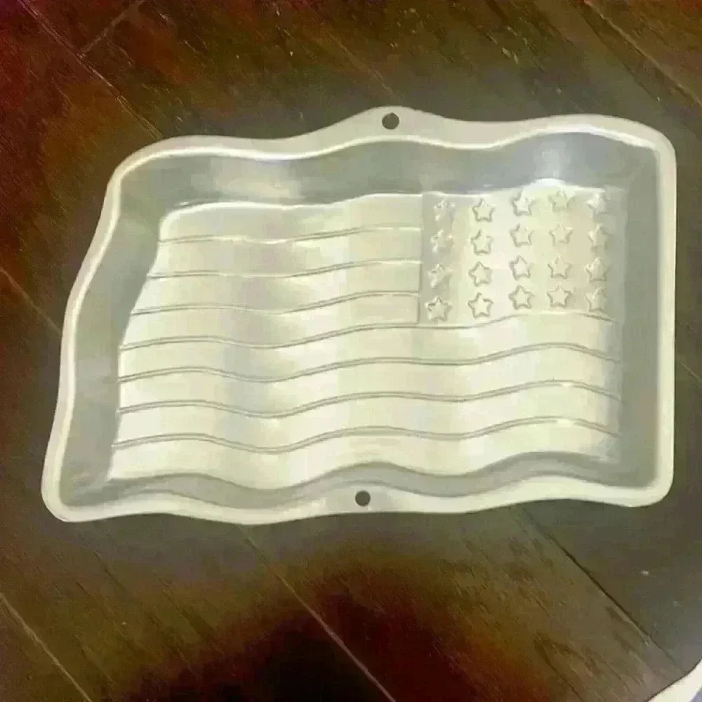 Wilton Stars and Stripes Cake Pan with Instruction Booklet